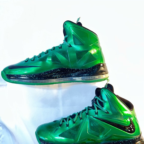 Nike LeBron James Shoes Sz 13.5 NikeID Diamond Collection Green - Picture 4 of 11